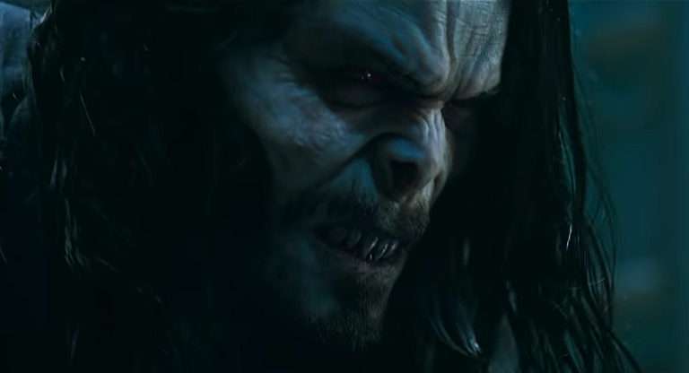 Morbius trailer: Jared Leto as Morbius in vampire form.