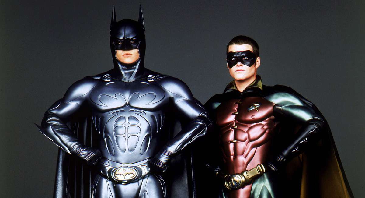 Val Kilmer as Batman and Chris O'Donnell as Robin in Batman Forever.