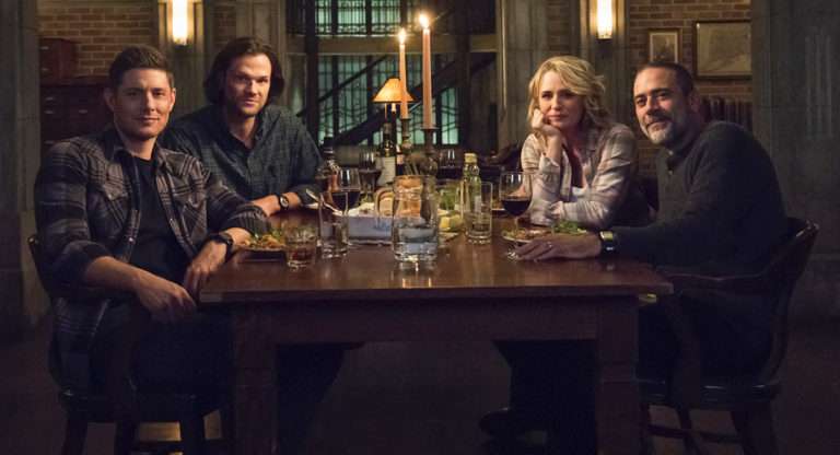 Supernatural: The reunited Winchester family in 300th episode "Lebanon."
